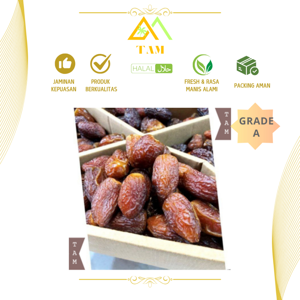 

Kurma Jumbo Medjol Mesir | Natural Medjol Jumbo Premium | 500gram 1Kg Medjol Grade A Dates rehab