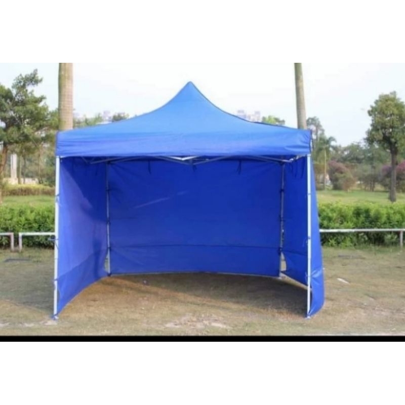 tenda lipat ukuran 3x4,5 besi hitam ketbalan besi 0, 8mm+ dinding 3 sisi sangat bagus dan berkualita