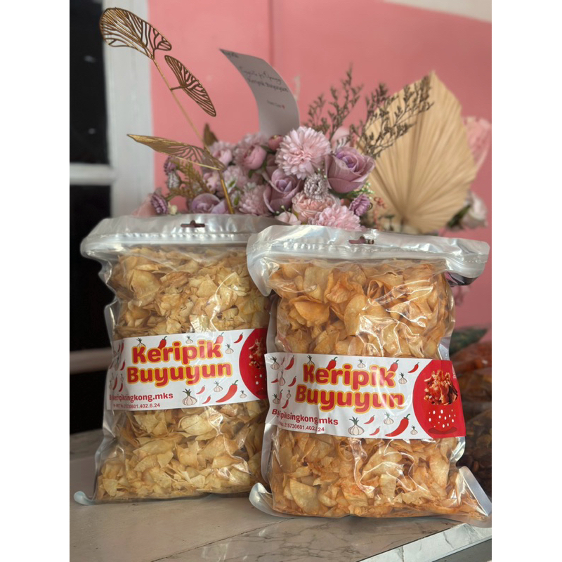

KERIPIK SINGKONG ORIGINAL ( ASIN ) 1/2KILO