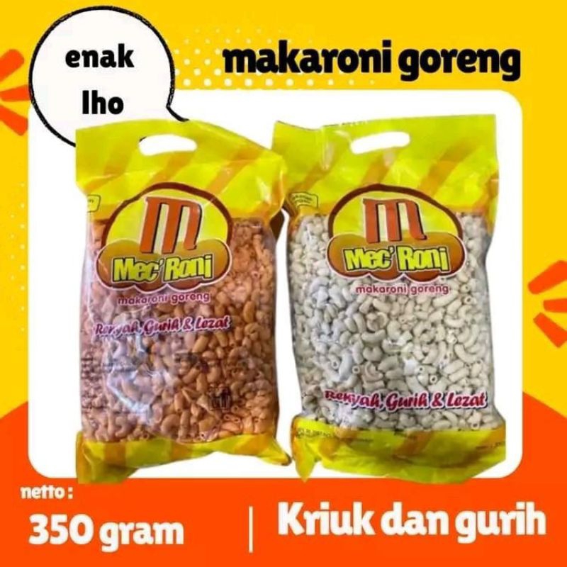 

MAKARONI GORENG MIC RONI BERAT 350 GRAM