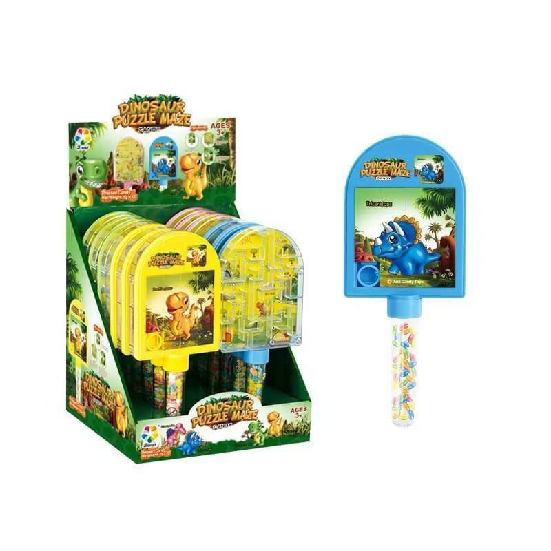 

Dinosaue puzzie maze candy 8gr
