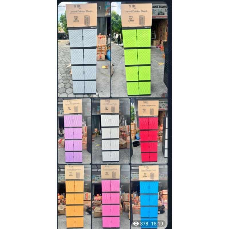 Terbaru (Termurah Pekanbaru Riau) Lemari Pin'S 4 Susun/Lemari Plastik Tabitha 4 Susun/Lemari Kaca