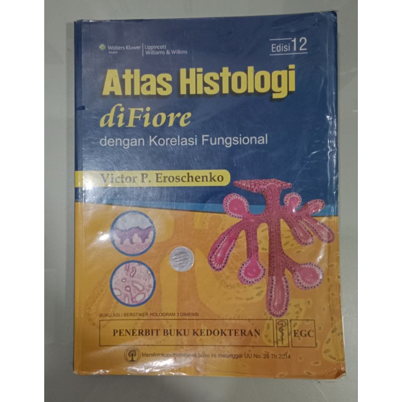 Preloved Atlas Histologi diFiore Edisi 12