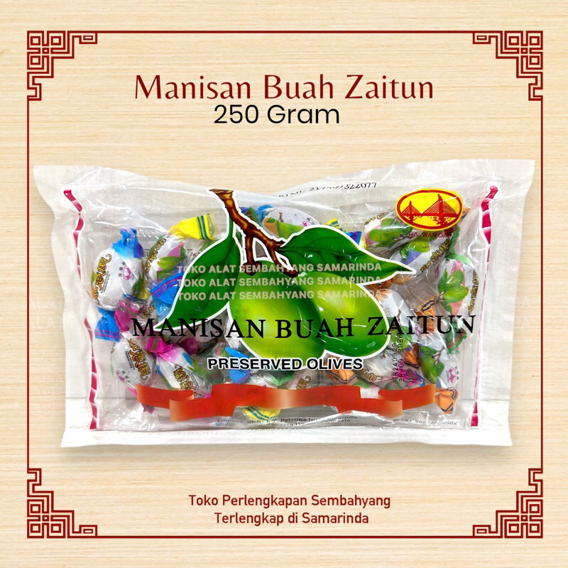 

Manisan Zaitun / Hai Wan Qiao / Preserved Olives / Permen Imlek 2025