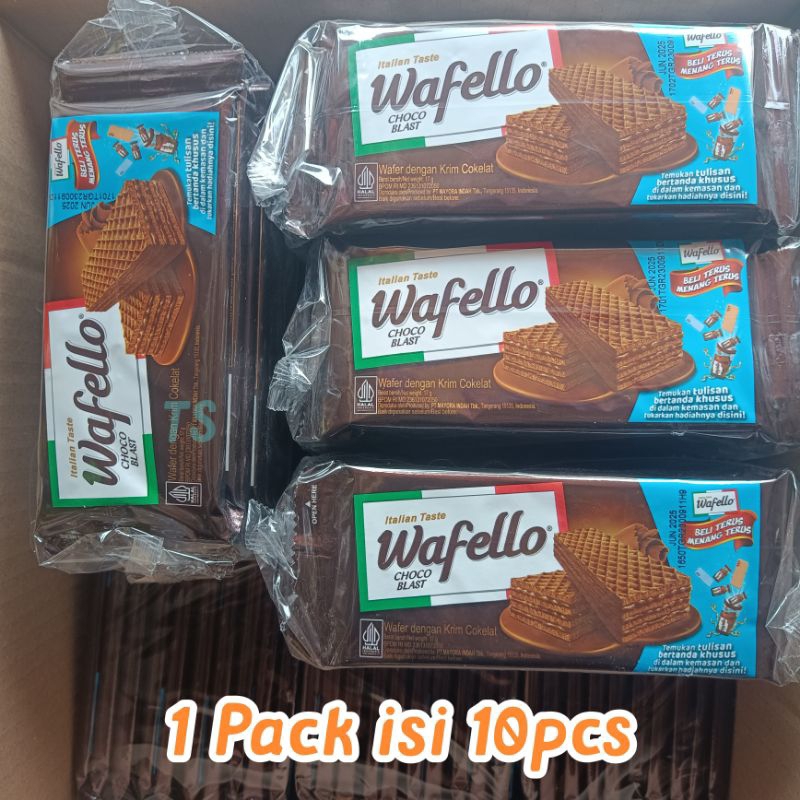 

Wafello Renceng Cokelat 17 g. 1 Pack Isi 10 Pcs