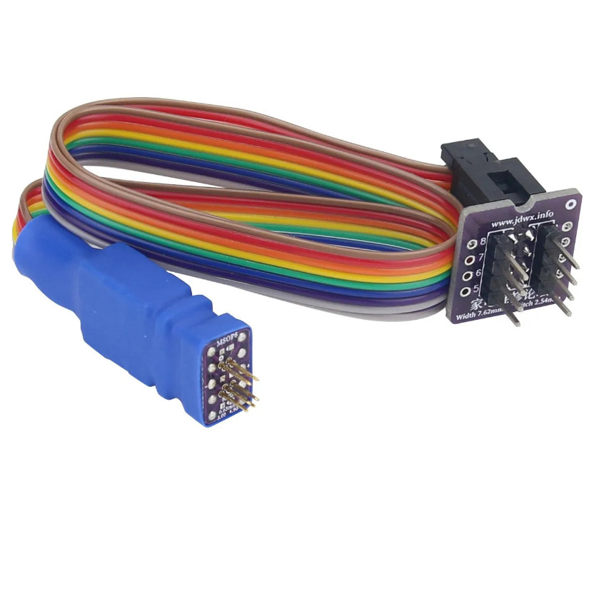 MSOP8 Versi Standar TVSP8 Micro Pogo Adaptor Pogo Pin Adapter Chip Probe untuk Pemrograman Baca
