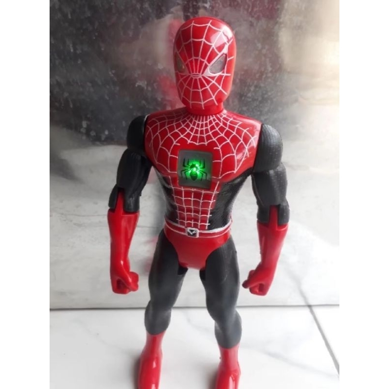 MAINAN ROBOT SPIDERMAN NYALA BUNYI