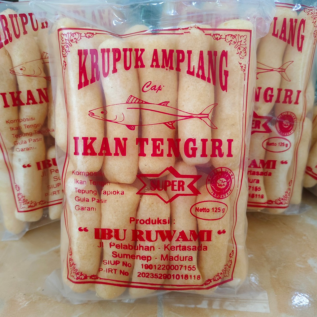 

Kerupuk Amplang Ikan Tenggiri Ukuran Panjang Krupuk Amplang Ikan Tengiri Cemilan Madura Siap Makan