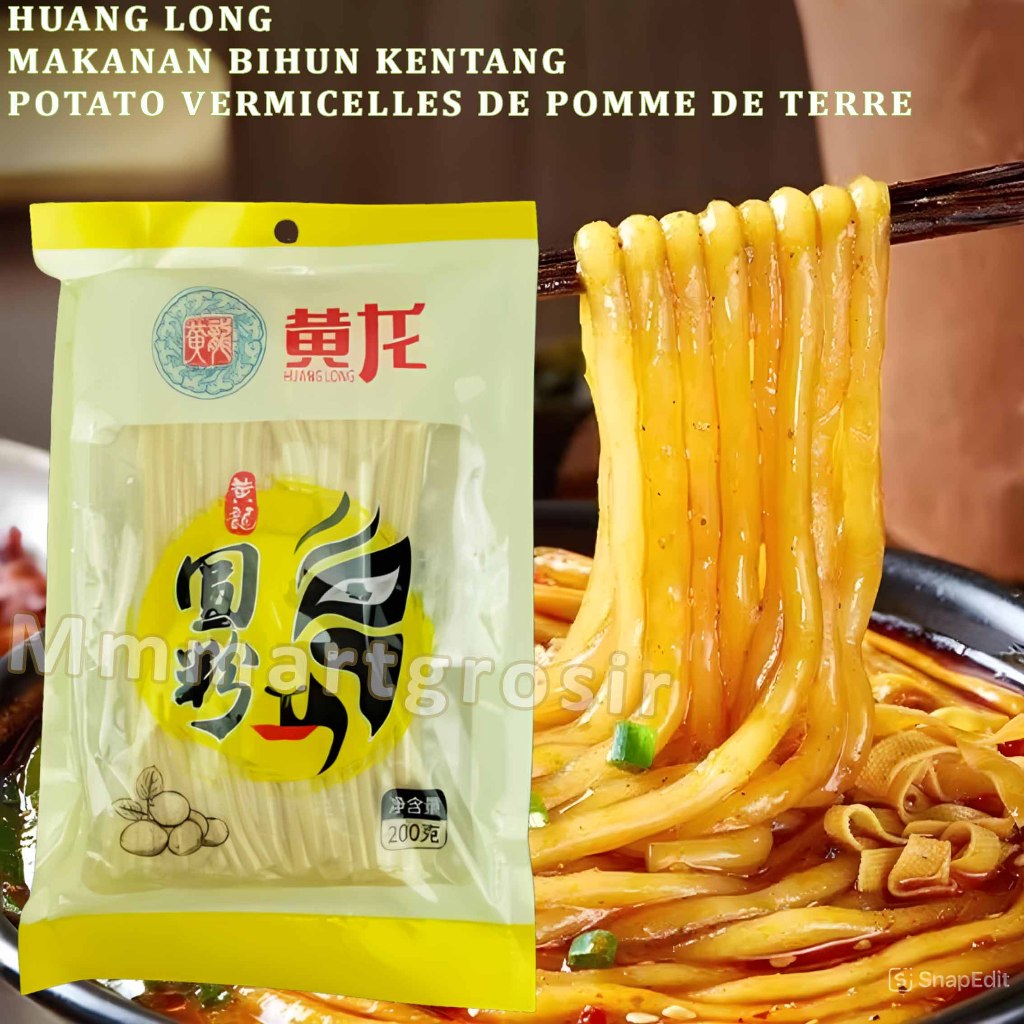 

Huang Long / Bihun Kentang Basah / Potato Vemicell De Pomme / 200gr