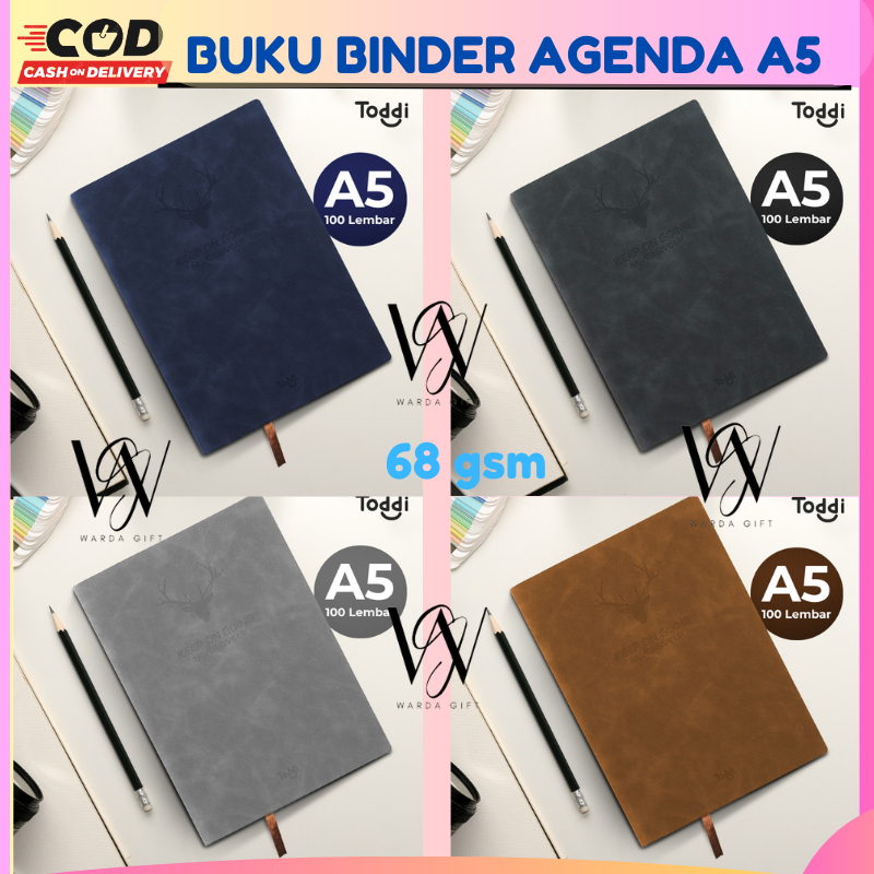 

Buku Jurnal Leather Notebook Kuliah Kerja Diary 68GSM 200 Halaman 100 Lembar Grid A5