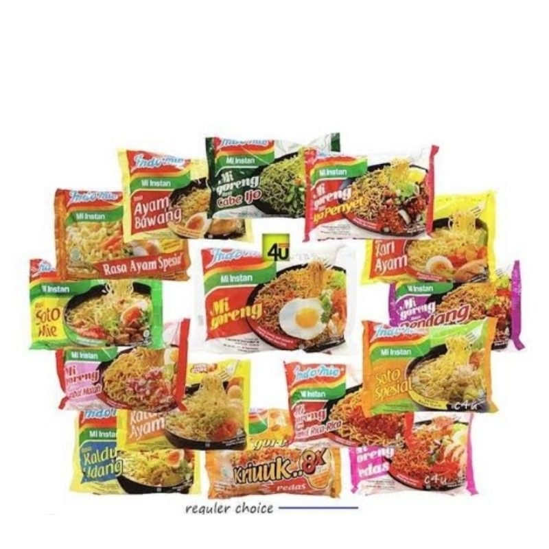 

Indomie instan mix rasa bisa campur isi 5 pcs 85gr