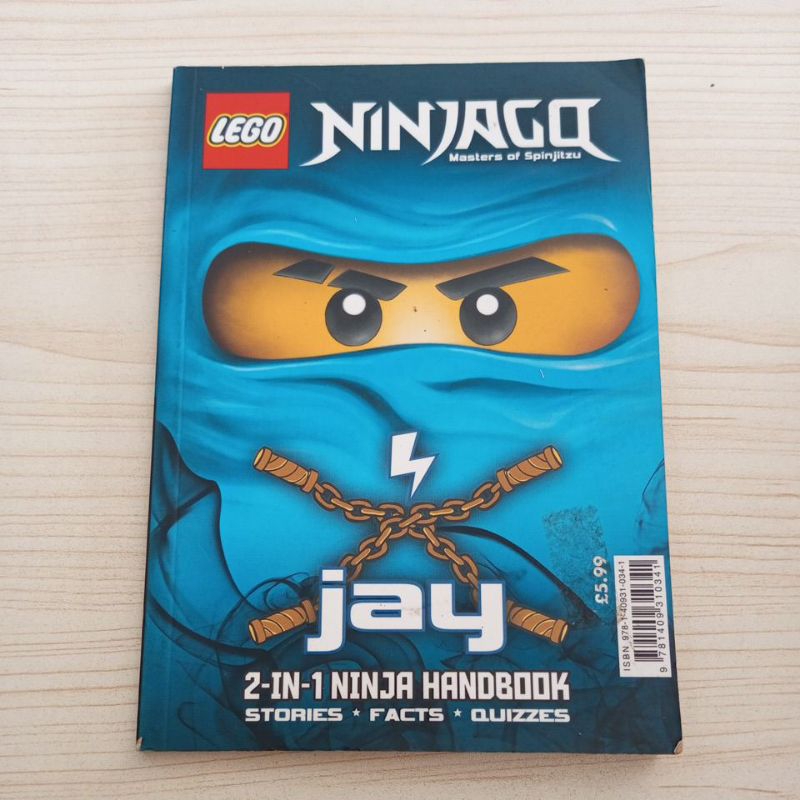 BUKU LEGO NINJAGO MASTER OF SPINJITZU JAY COLE 2 IN 1 NINJA HANDBOOK