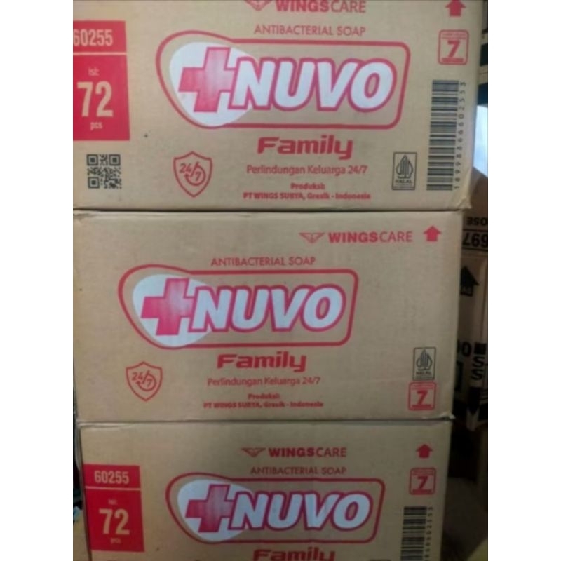 GROSIR NUVO SABUN BATANG 1 DUS @72 PCS