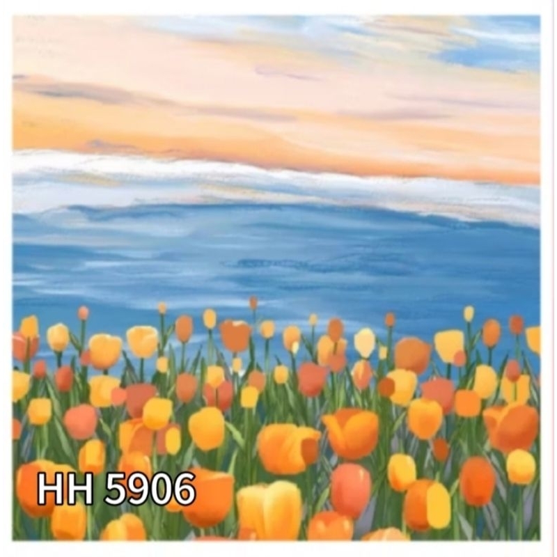 

~@urora~paint by number 20x20 cm set menggambar melukis digital painting diy