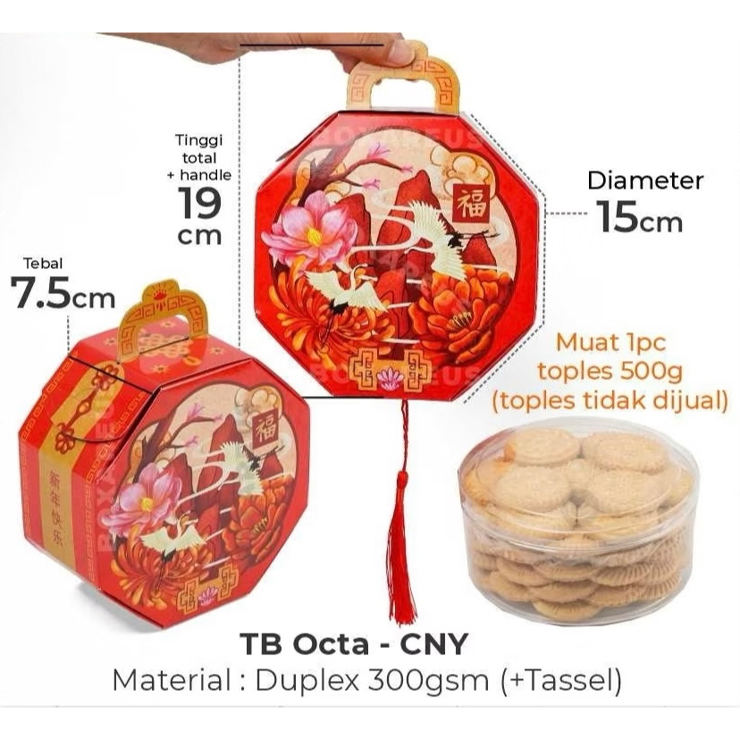 

[FREE HANGTAG] BOX HAMPERS IMLEK UTK TOPLES BULAT 500GR / DUS KUE IMLEK / KOTAK HAMPERS IMLEK