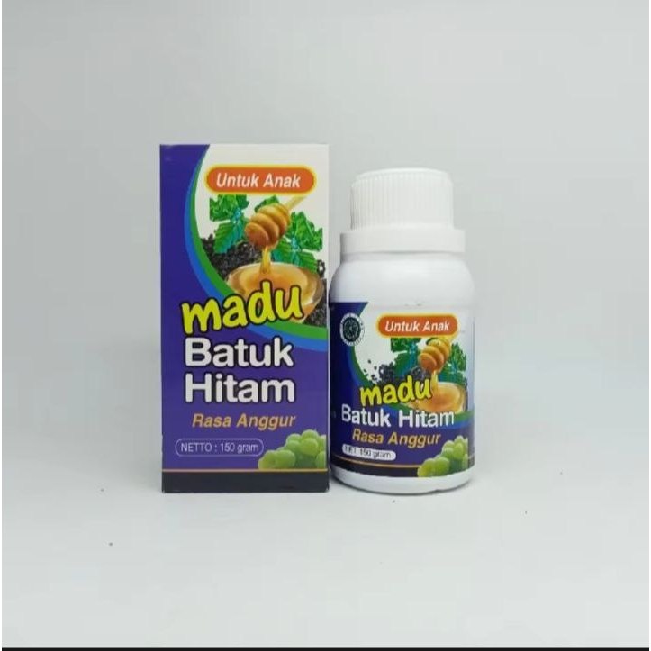 

Madu Batuk Hitam Untuk Anak Rasa Anggur | Madu Batuk Anak| Madu Batuk Hitam Anak 150 gram