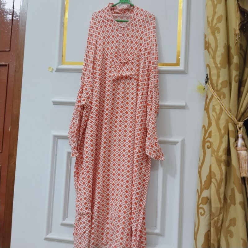 mukena terusan preloved