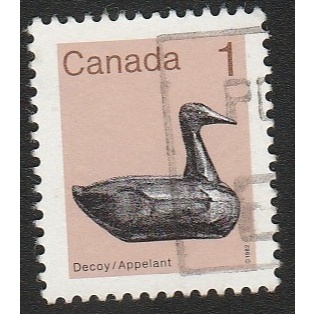 

A 11538 SATU BUAH PRANGKO CANADA NOMINAL 1 CENT TEMA DECOY APPLELANT DENGAN KONDISI SUDAH ADA CAP