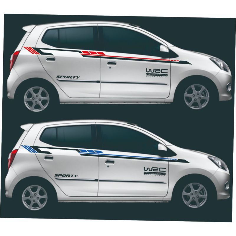 Sticker mobil ayla-agya Brio sticker universal mobil ayla-agya Brio stiker list terlaris mobil ayla-