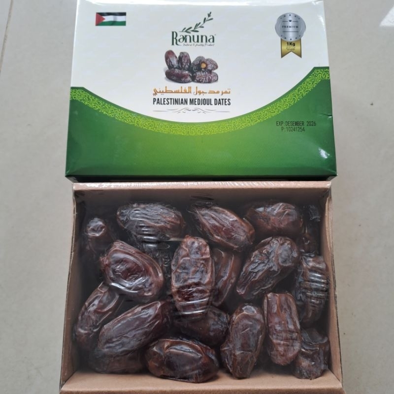 

KURMA MEDJOOL 1KG JUMBO SUPER LEMBUT MEDJOL ORIGINAL IMPORT SYAM PALESTINE