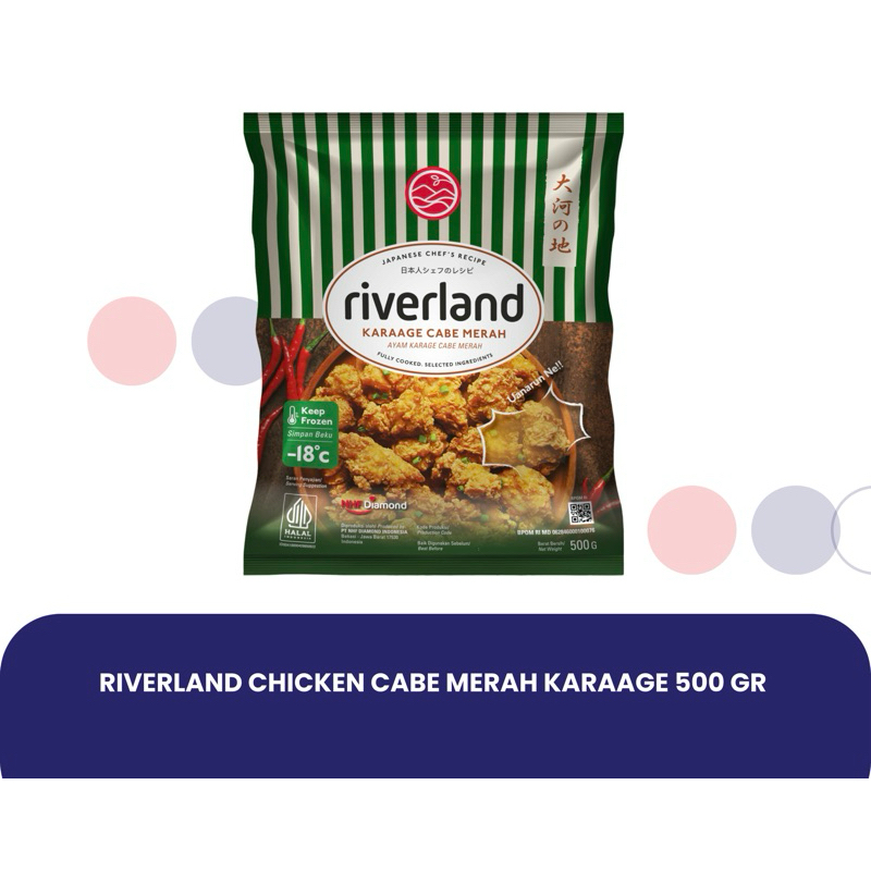 

Riverland chicken cabe merah karaage 500gr