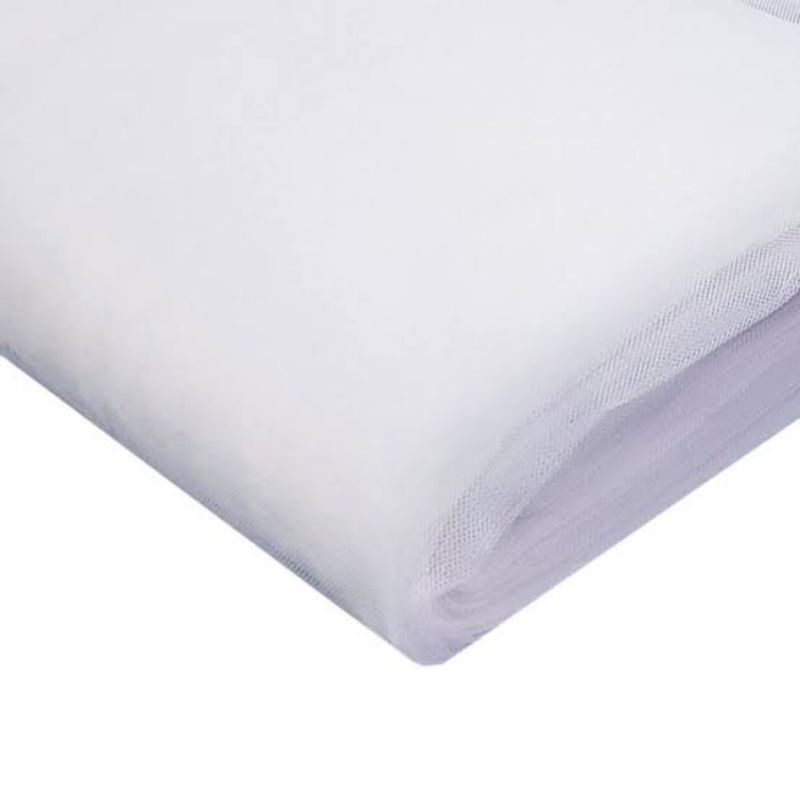 KAIN TILE PUTIH/KAIN TILE KAKU SEDANG PUTIH/PEMBUNGKUS SOUVENIR/BAHAN TILE PUTIH KAKU SEDANG