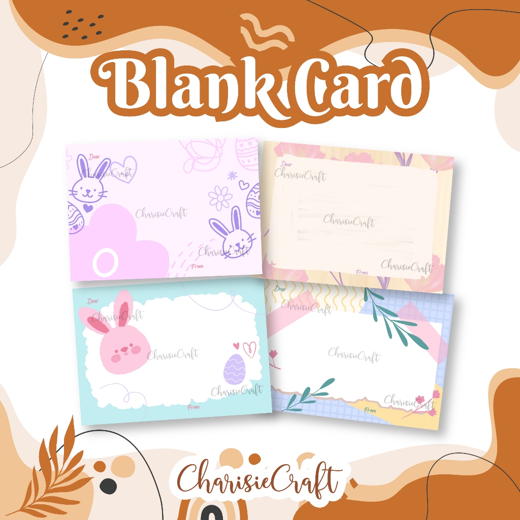 Kartu ucapan polos / Blank card / Kartu ucapan / Greeting card / Gift card / Kartu kosong / Kartu uc