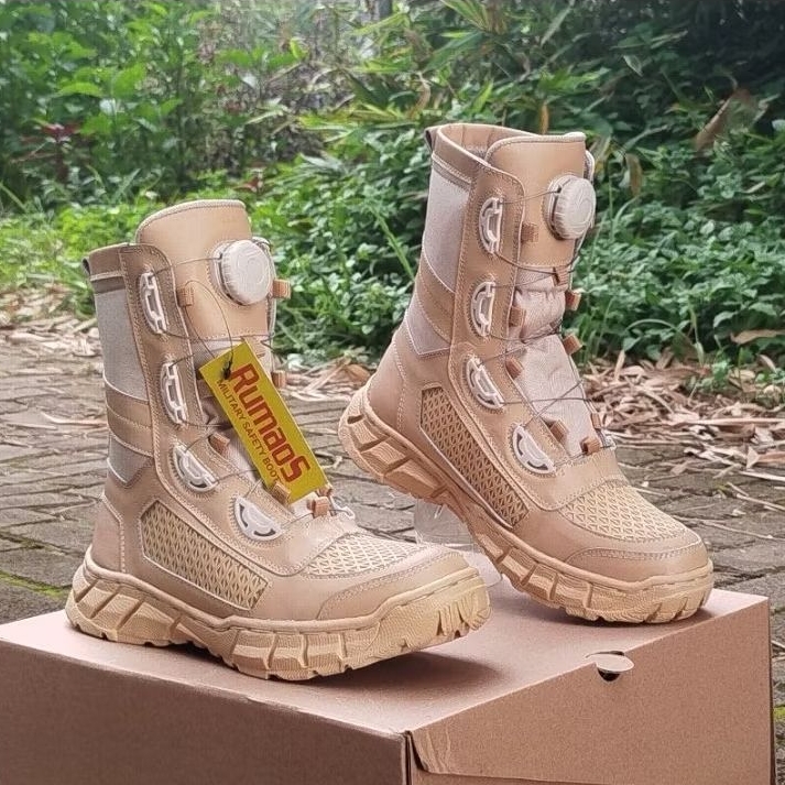 sepatu PDL KREM SARANGTAWON TALIPUTAR RUMAOS KULIT