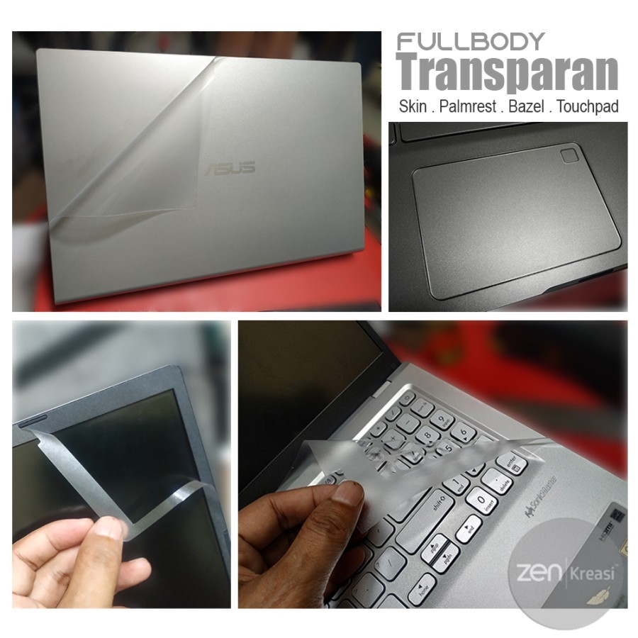 Garskin Laptop Transparan | Garskin Laptop Bening | Stiker Laptop Bening | Sticker Laptop Transparan