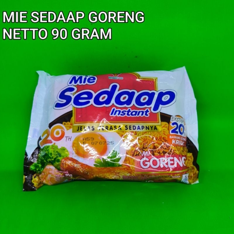 

MIE SEDAAP GORENG ORIGINAL 90 GRAM MIE SEDAAP GORENG CHEF DEVINA 93 GRAM MI SEDAP INSTAN