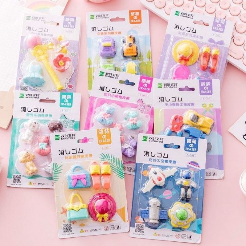 

Gmall Penghapus 3D Penhapus Karet Pensil Per pack