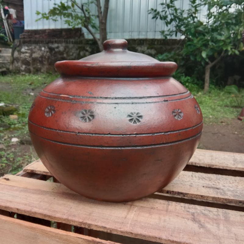 GENTONG 15L FREE PACKING KAYU GENTONG GERABAH TANAH LIAT / WADAH DAWET / GENTONG AIR / GENTONG BERAS