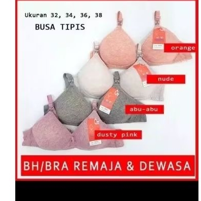 (PRELOVED) Bra/BH busa tipis tanpa kawat/ BH Sport yiyi size 34b