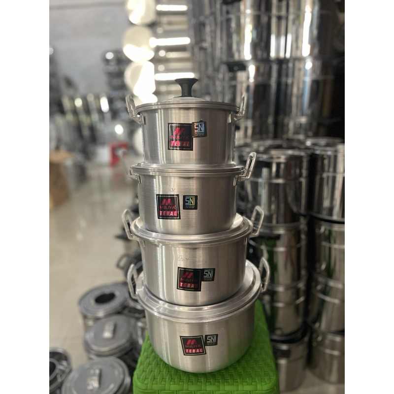 panci anti lengket muliya tebal panci kukus