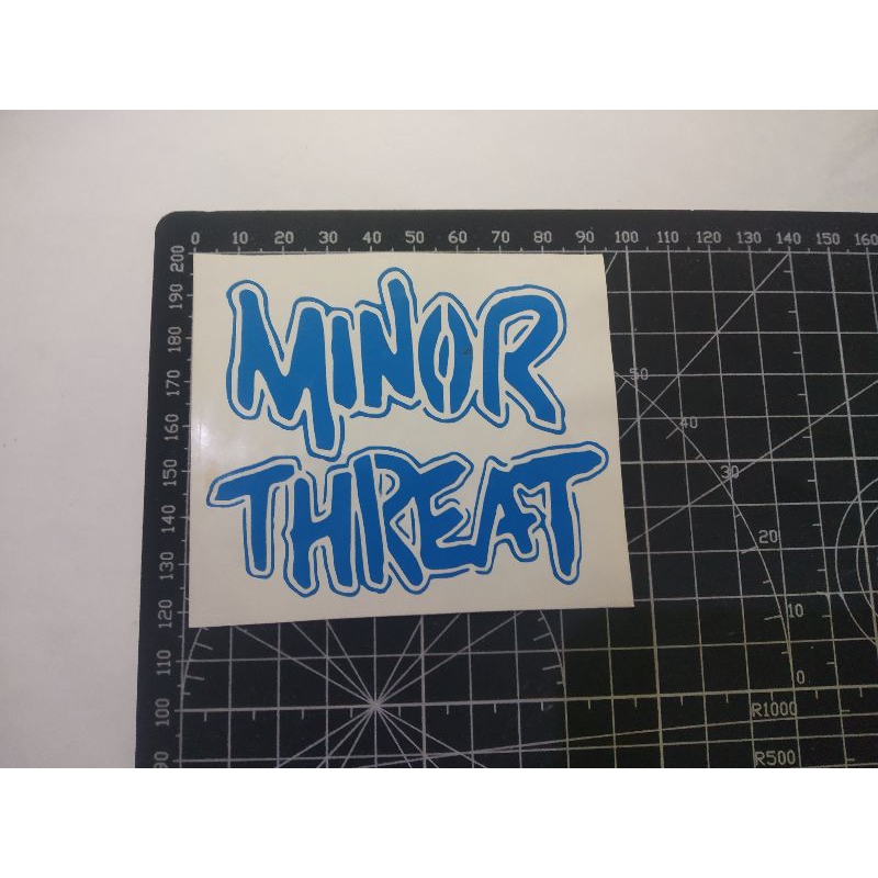 

stiker cutting minor threat