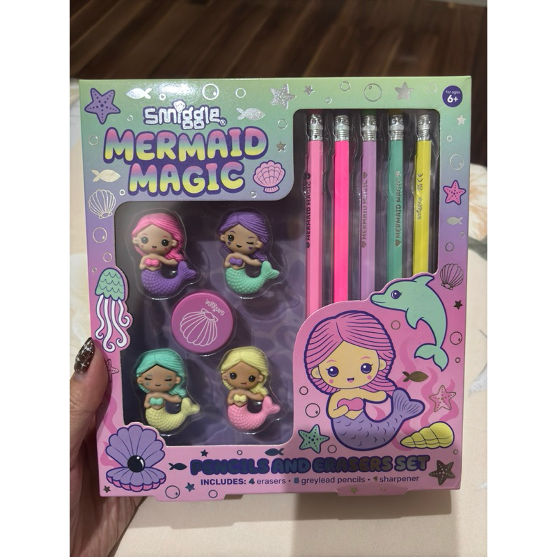 

Smiggle pencil and eraser set original malaysia