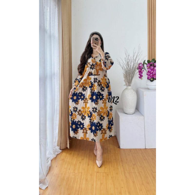 Daster Bunga Kekinian Terlaris Daster Gigi Bunga Bunga