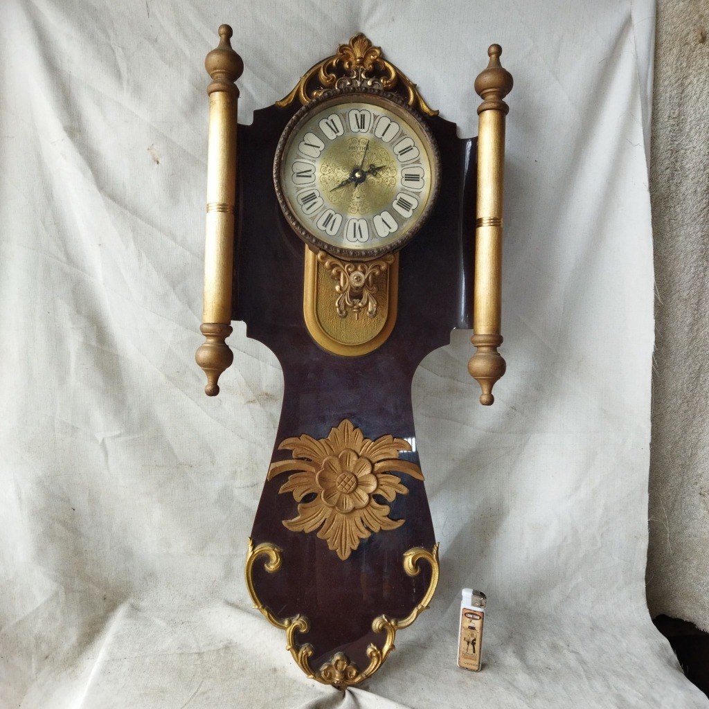 Pajangan Vintage Sparepart Rangka Jam Dinding Rhythm Japan