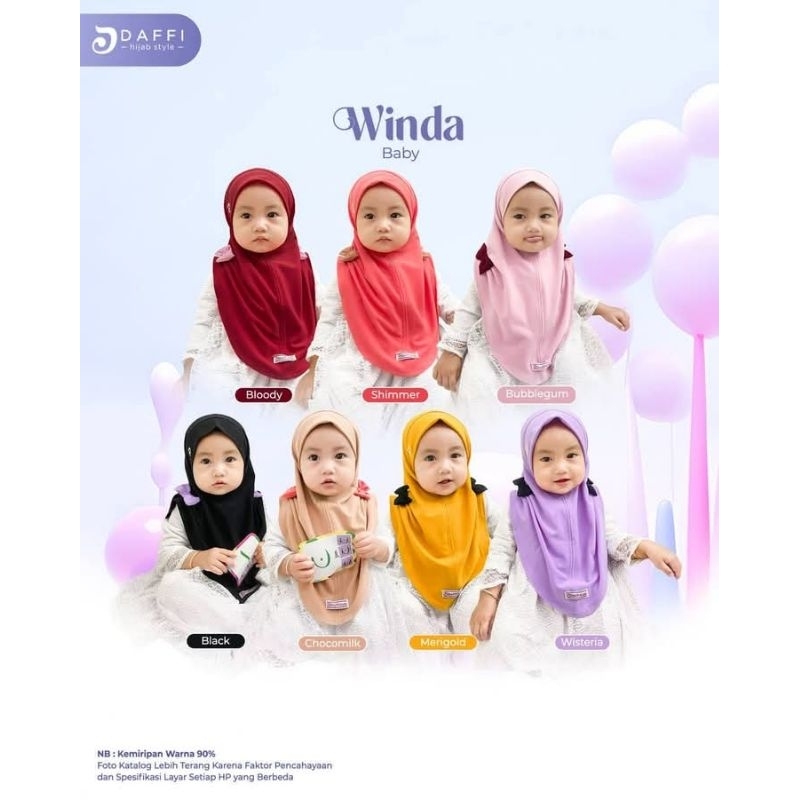 Daffi Winda Baby dan kids Hijab Style
