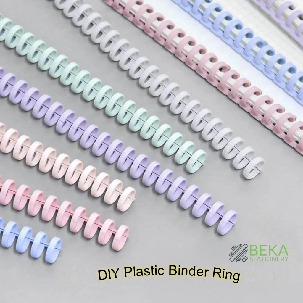 

Ring Binder Plastik Spiral 30 Lubang Untuk Loose-leaf paper A4 B5 A5 /DIY Spiral Binder