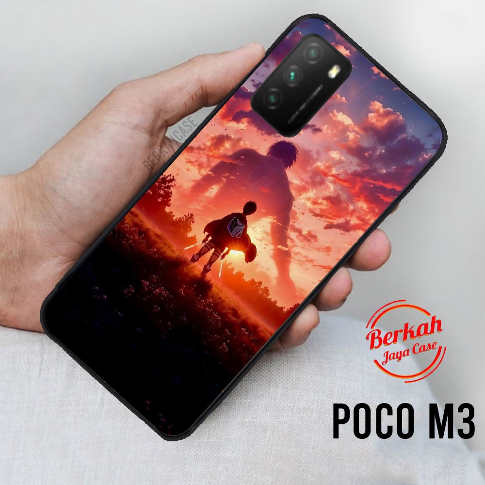 Berkah Case POCO M3 Casing XIAOMI POCO M3 [ ANIME] Case Hp Glosy Casing Hardcase Softcase