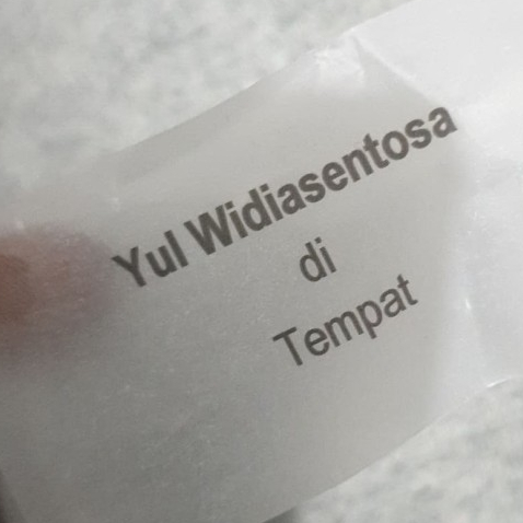 

Print / Cetak Stiker label nama undangan, label buku sekolah / anti air / Harga 1 lembar