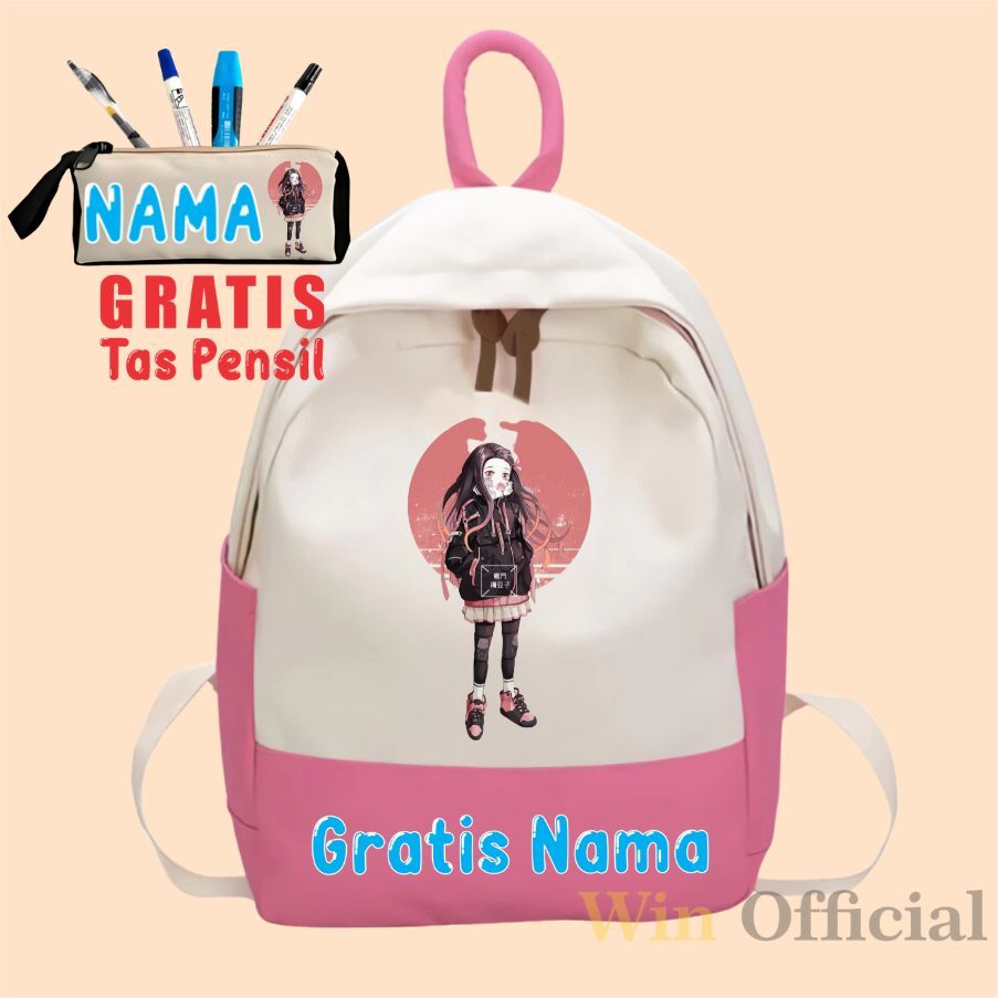 TAS RANSEL SEKOLAH ANAK NEZUKO KAMADO DEMON SLAYER  MURAH KEKINIAN