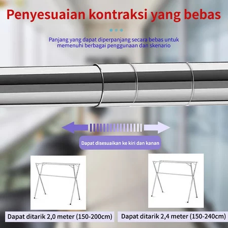 New Jemuran Baju Stainless Steel/Jemuran Baju Lipat /Jemuran Baju Lipat Stainless Steel/Jemuran
