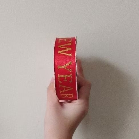 

Pita Ribbon Merah Keberuntungan Imlek Type E