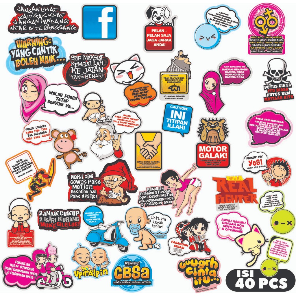 

STIKER ISI 40 TUMBLR FASHION LUCU Motivasi STICKER UNTUK LAPTOP HP KULKAS RUMAH stiker meme stiker lucu VOLUME 3