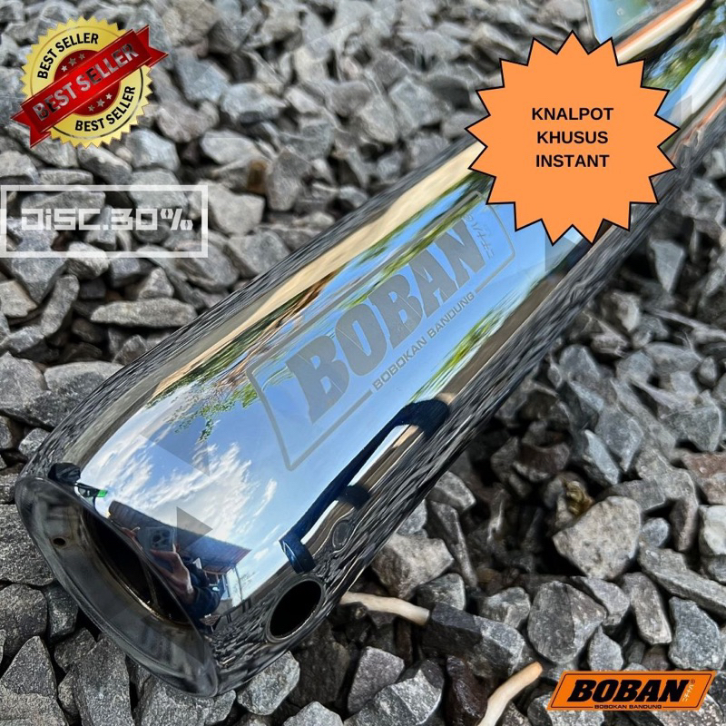KNALPOT BOBAN RX KING BOBAN C33 BOBAN C39 BOBAN NUKLIR (KHUSUS OLDER PENGIRIMAN ISNTANT)