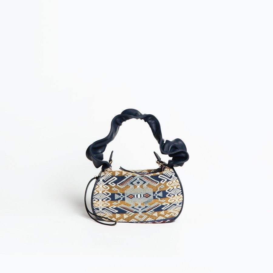 Dapoza Duchess Bag Tenun Leather / Tas selempang kulit wanita