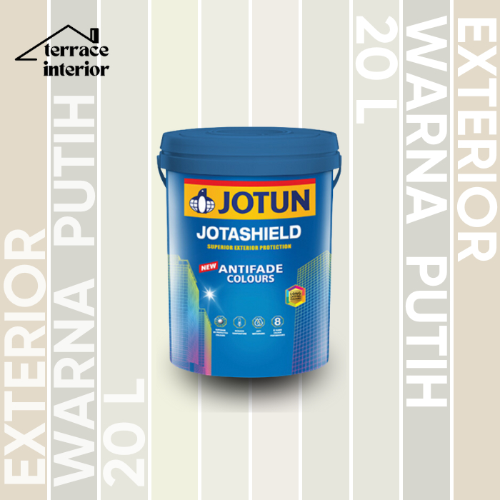 Cat Tembok Jotashield Antifade Colours Exterior Jotun warna Putih 20 L