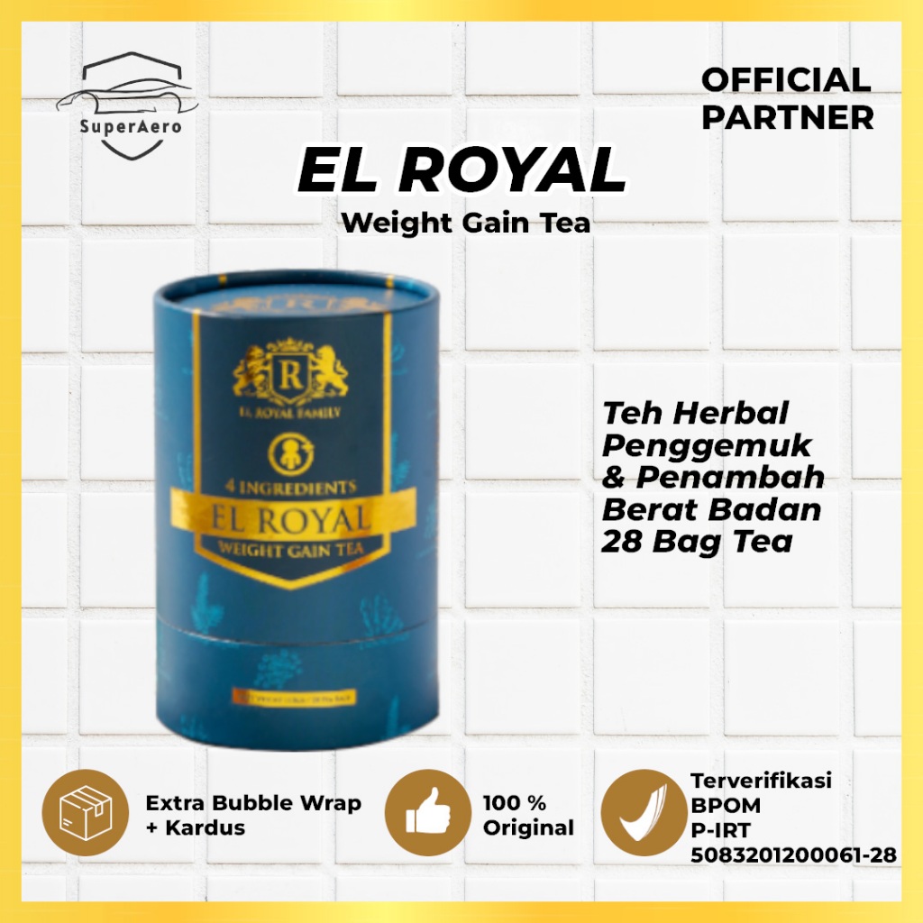 

EL ROYAL Weight Gain Tea - Teh Herbal Penambah Berat Badan dan Nafsu Makan